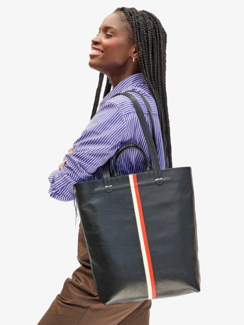 Clare V. Micheline Tote Bag in Black - Picture 2 of 6